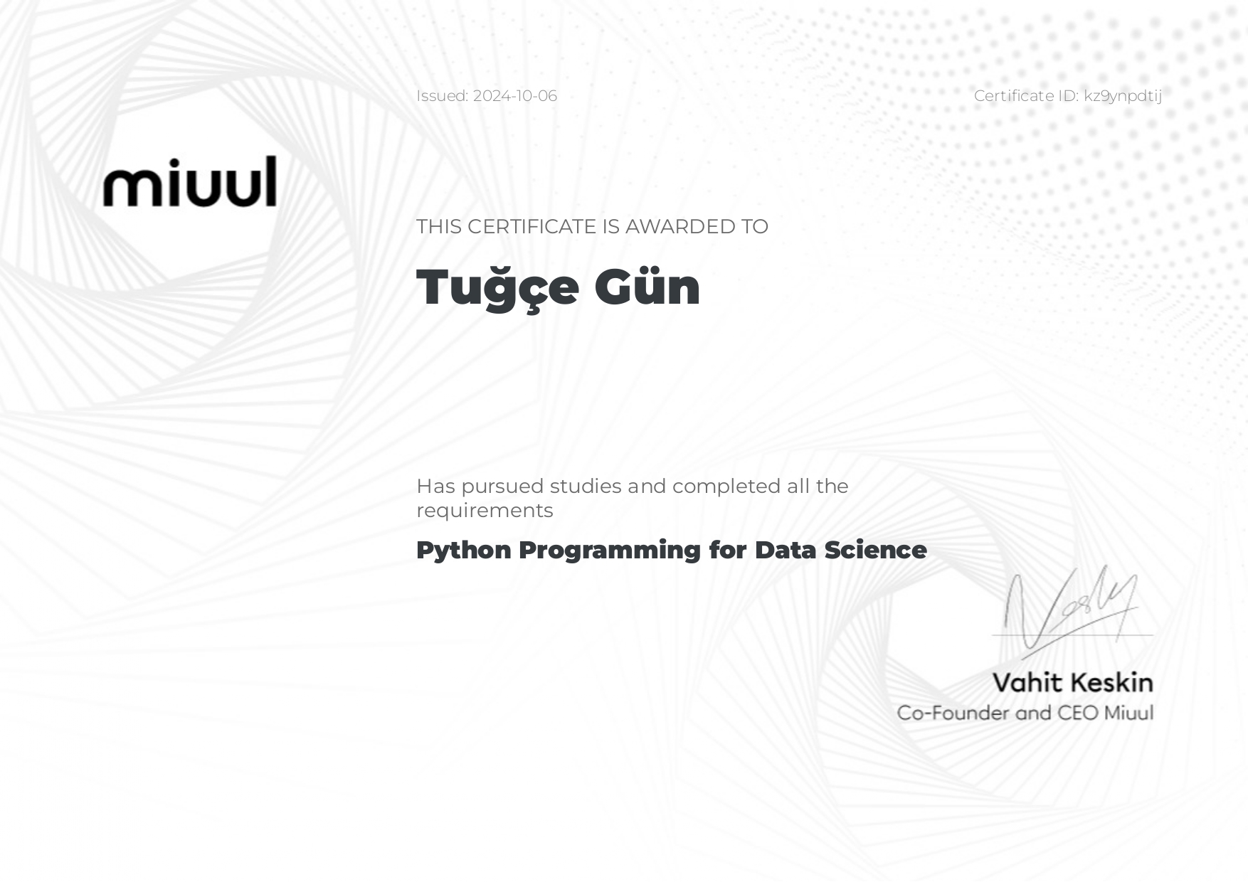 Python Programming for Data Science